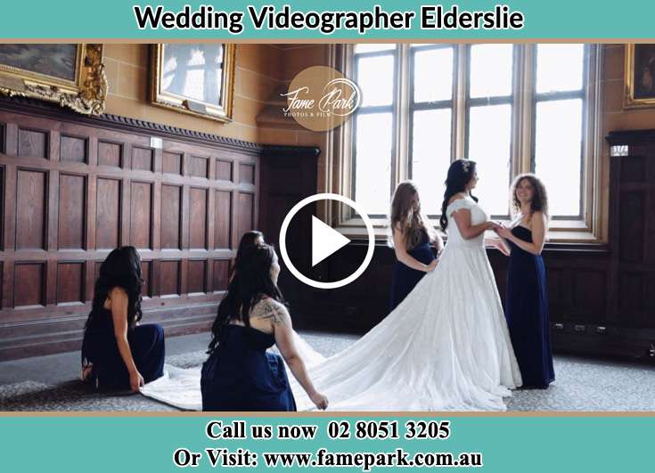 The girls helping the Bride to get ready for the wedding Elderslie NSW 2570